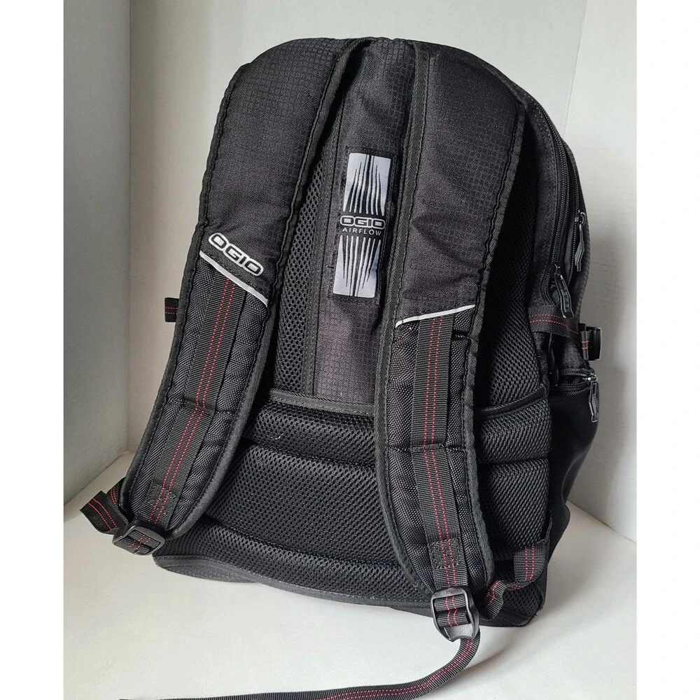 OGIO Prospect Backpack Black Red Laptop Travel School Bag Air Flow Padded